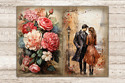 Valentines Day Junk Journal Pages, a Person Illustration by GlamArtZhanna (Thumbnail 9 of 9)
