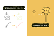 Spooky Halloween Icons, an Outline Icon by Caroline Mackay (Thumbnail 5 of 8)