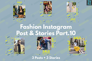 60 Instagram Posts & Stories Bundle