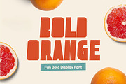 Bold Orange - Bold Playful Typeface, a Sans Serif Font by Imoodev (Thumbnail 1 of 5)