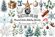 Minimal Winter Holiday Elements, an Illustration by Designking (Thumbnail 1 of 5)