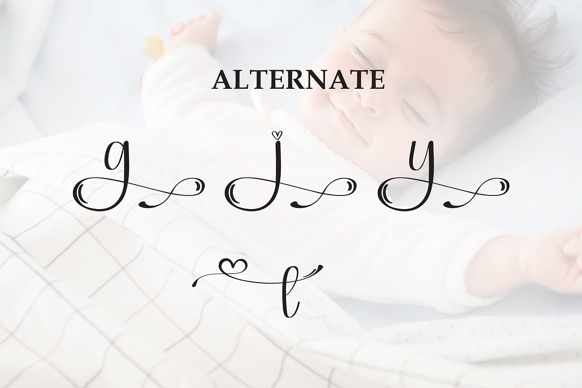 Babycute | Script Font, a Handwritten Font by Scratchones (Photo 8 of 9)