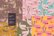 Animals seamless vector pack, a Pattern Graphic by PatternsBlooming (Thumbnail 8 of 10)