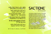 Sactione - Digital Logo Font, a Sans Serif Font by Bale Type (Thumbnail 9 of 9)