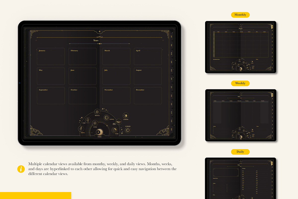 Life+ Eclipse Undated Planner, a Presentation Template by Bichin (Photo 3 of 10)