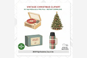 Vintage Christmas Clipart, a Seasonal Illustration by Tanya Kart (Thumbnail 9 of 10)