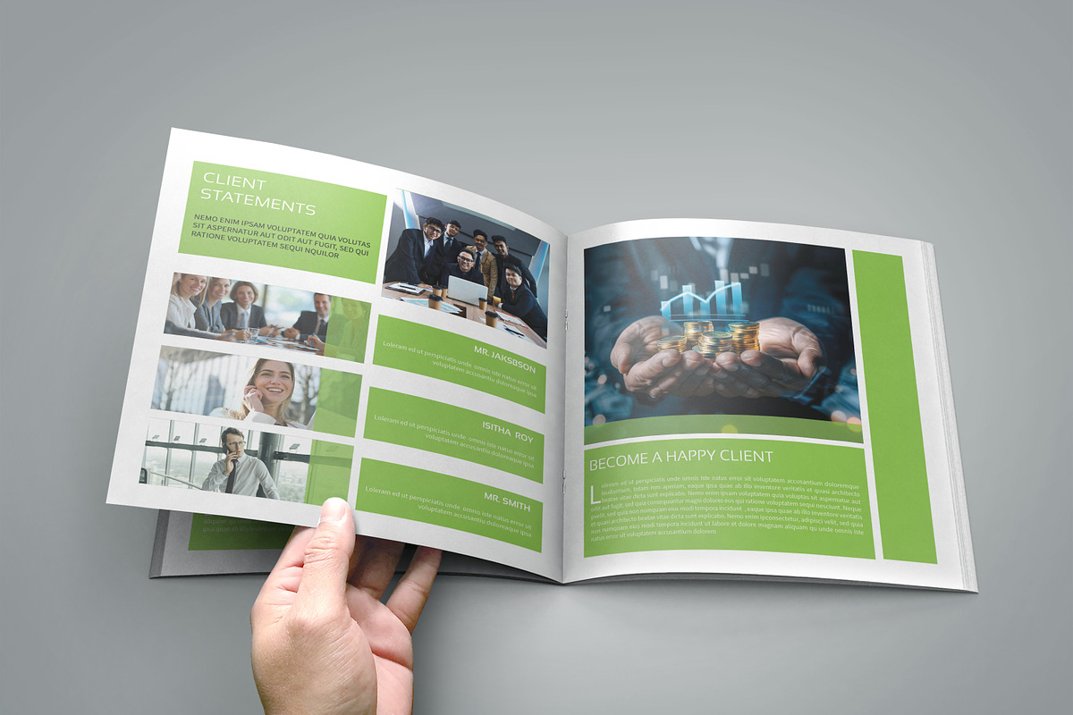 Square Business Brochure Template, a Brochure Template by retrographix (Photo 10 of 11)
