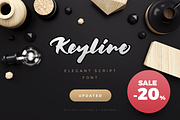 20% Off Keyline Script Font, a Script Font by kavoon (Thumbnail 1 of 8)