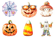 Groovy Halloween Element Clipart, an Illustration by Daily.Designs (Thumbnail 3 of 5)