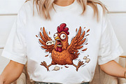 Funny Chicken Clipart, an Illustration by designcity5 (Thumbnail 2 of 4)