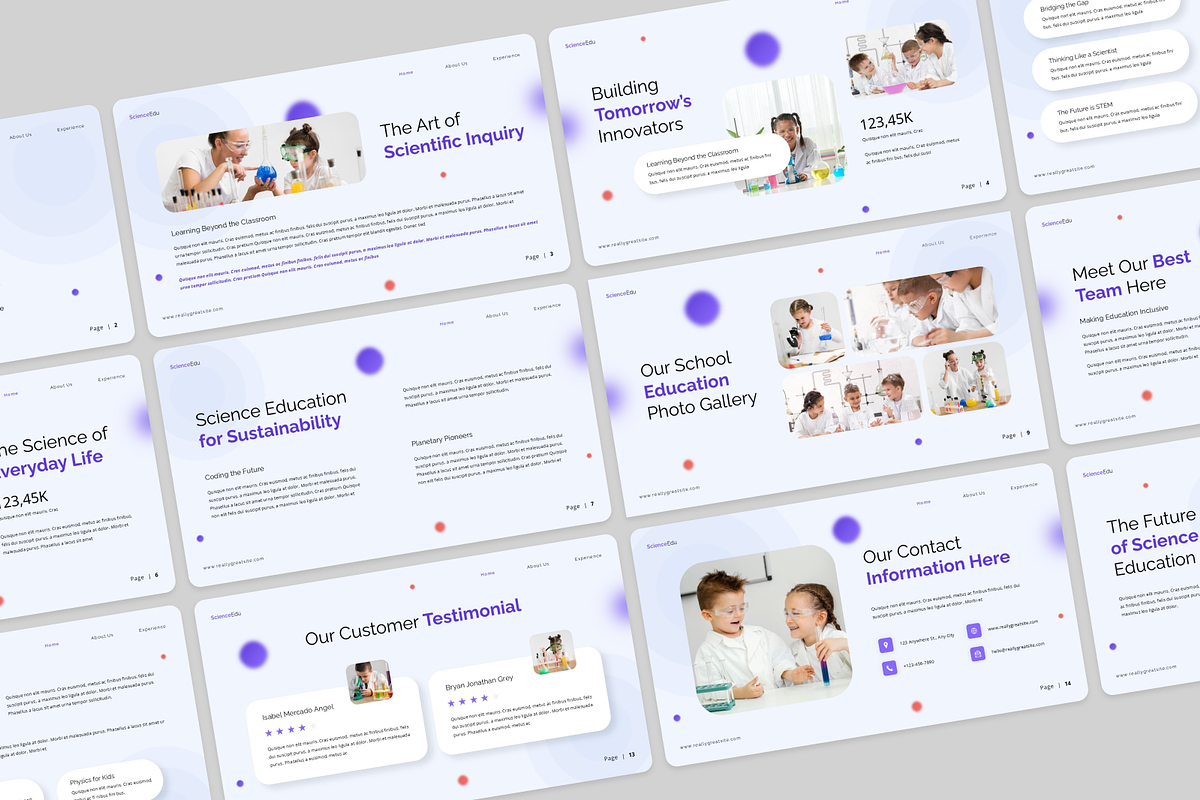 Science Education PowerPoint, a Presentation Template by Annora Studio (Photo 3 of 5)