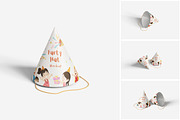 Party Hat Mockup, a Product Mockup by MrLetters (Thumbnail 1 of 5)