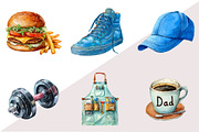 Father's Day Clipart, an Illustration by Design Market (Thumbnail 2 of 3)