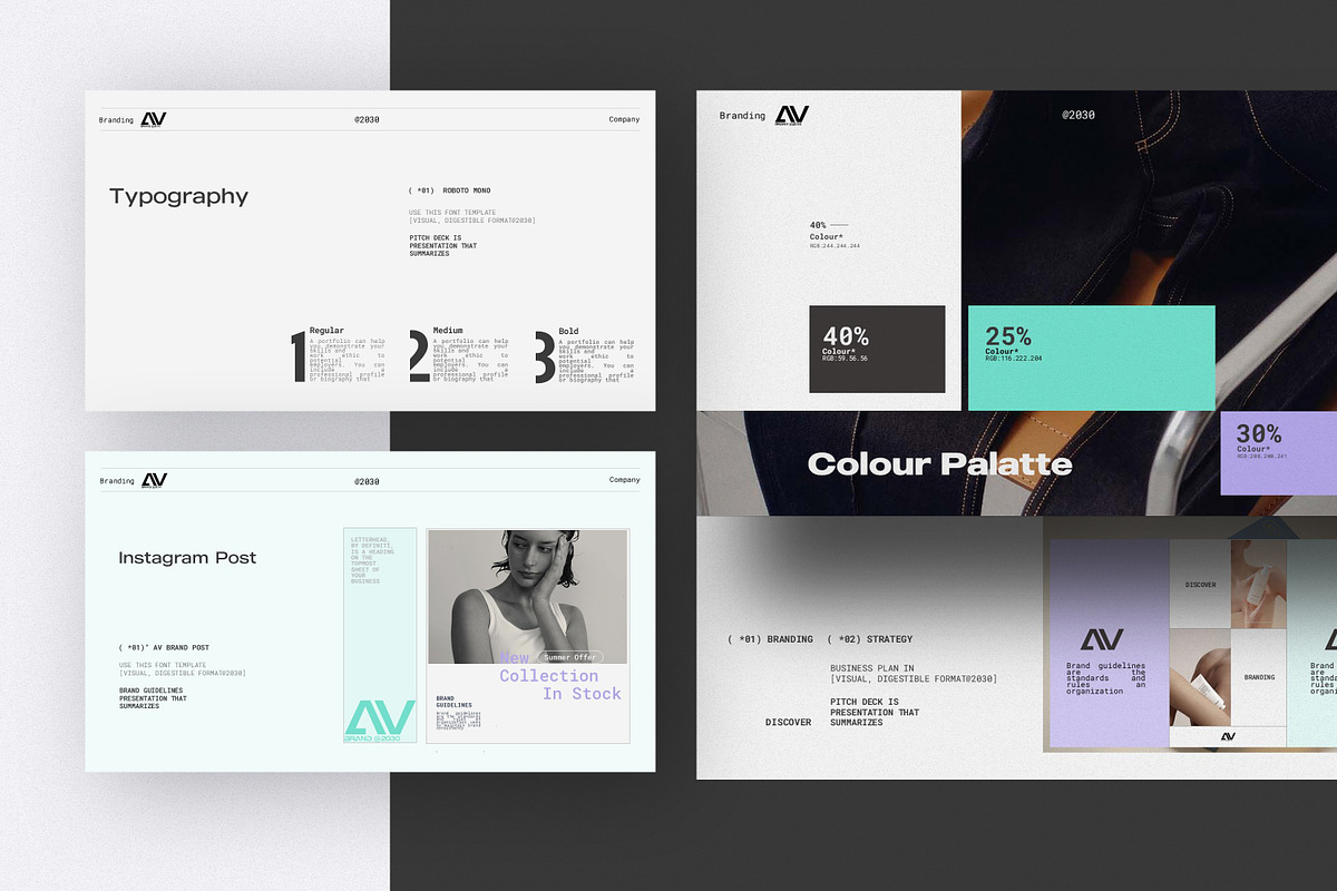 Digital | Brand Guidelines Template, a Presentation Template by Studio ...