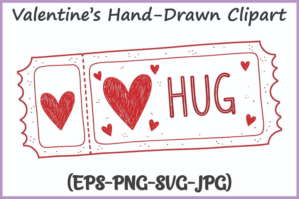 Valentines Doodle Clipart SVG Bundle, a Seasonal Illustration by Gfx Expert Team (Photo 14 of 15)
