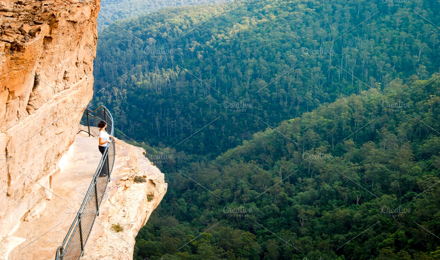 Woman on Blue Mountains Walkway, a Person Photo by THP Creative
