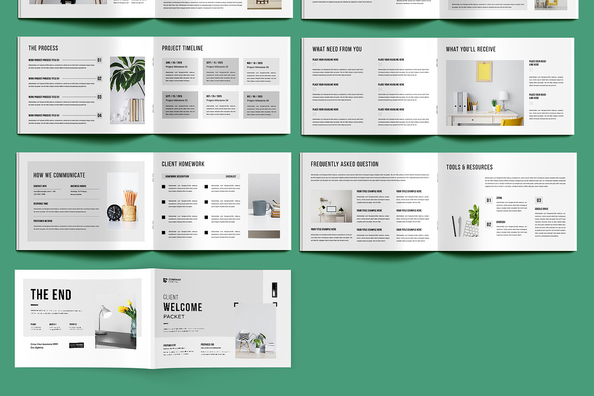 Client Welcome Packet Template, a Brochure Template by MightyDesign (Photo 3 of 6)