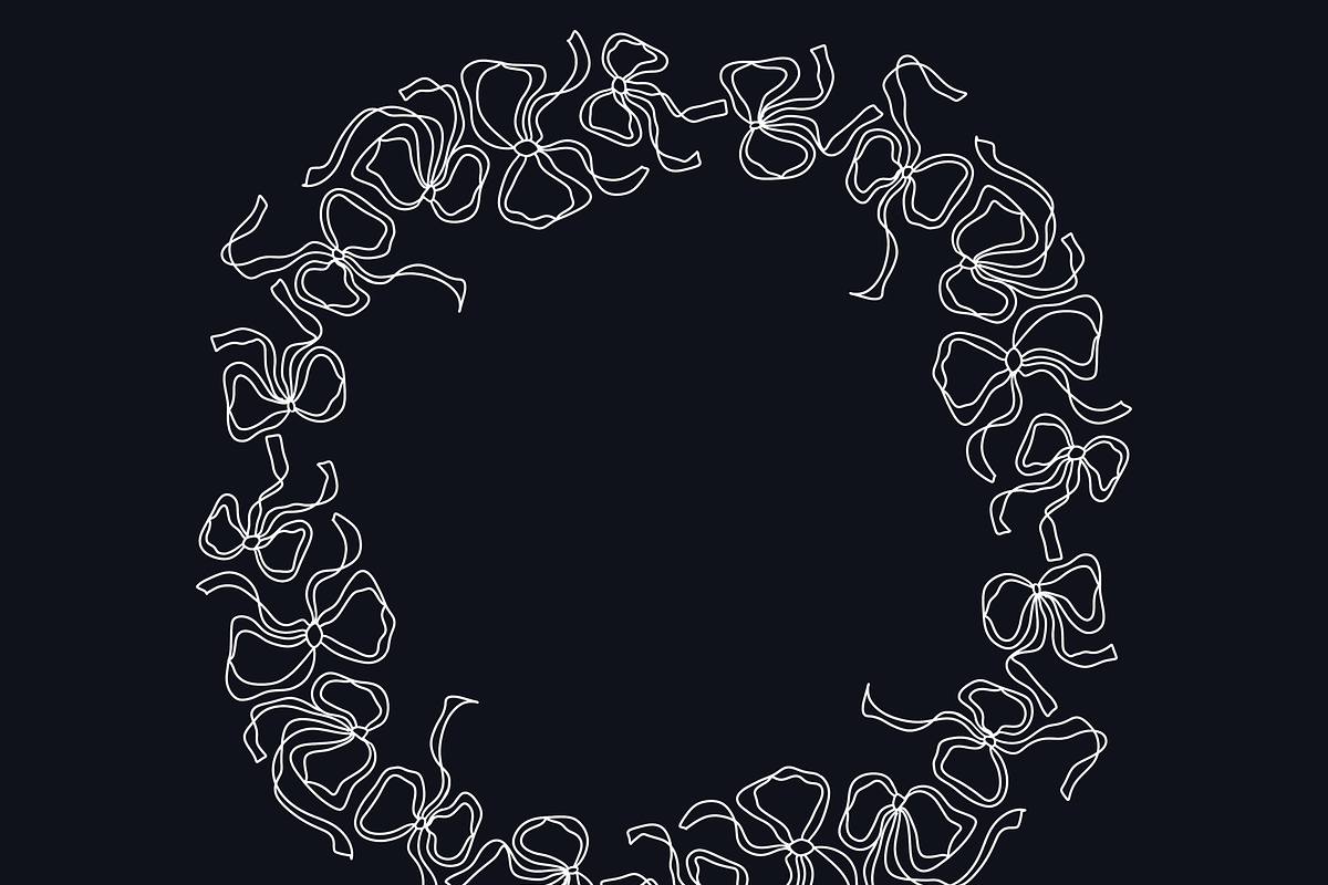 Christmas Bow – Chalk Template, an Object Graphic by Tove Malm Studio (Photo 2 of 4)