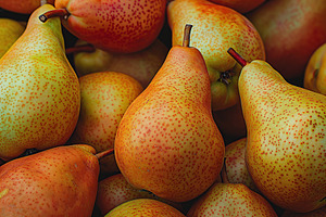 Red pears background, a Food & Drink Photo by AlyaAnd