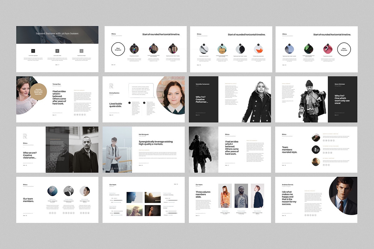 Rhino Keynote Presentation Template, a Presentation Template by Goashape Studio (Photo 4 of 9)