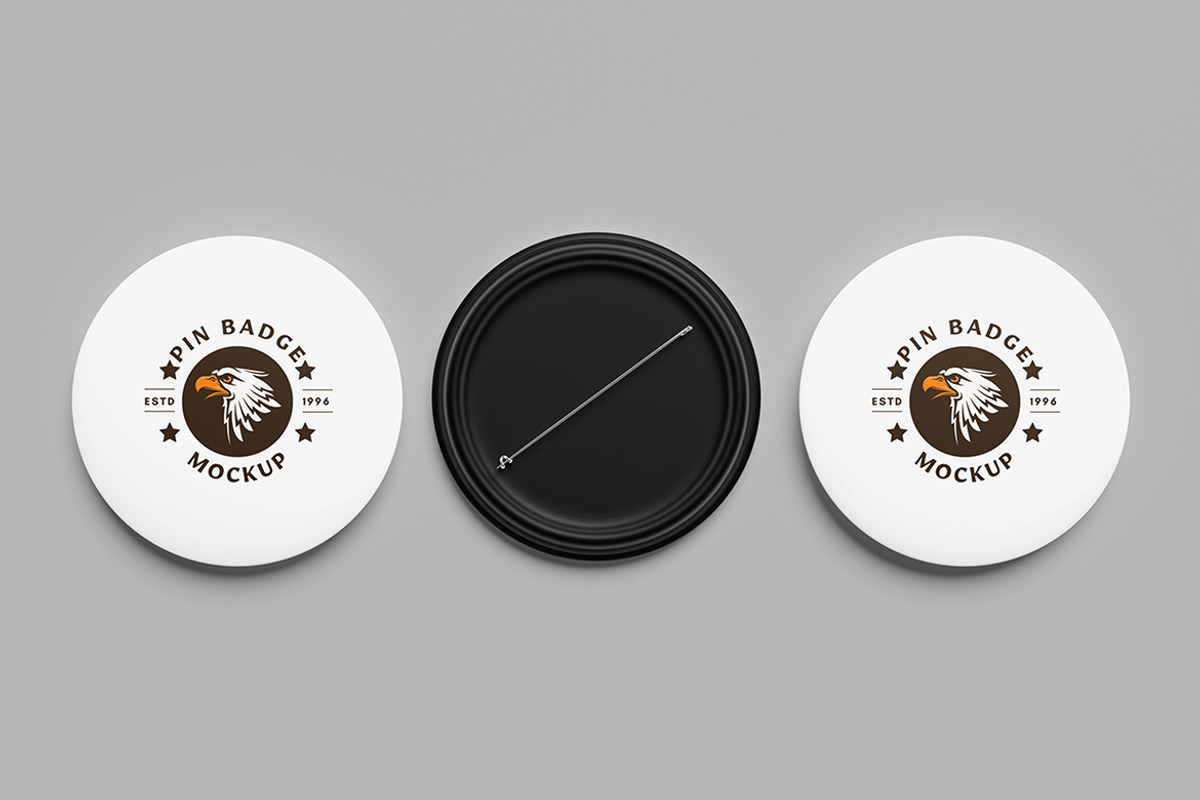 Pin Bagde Mockup, a Product Mockup by Squashy Creative Studio (Photo 5 of 5)