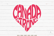Canada Strong Heart Shape SVG Cut, an Object Graphic by DigitalDesignsLaura (Thumbnail 2 of 2)