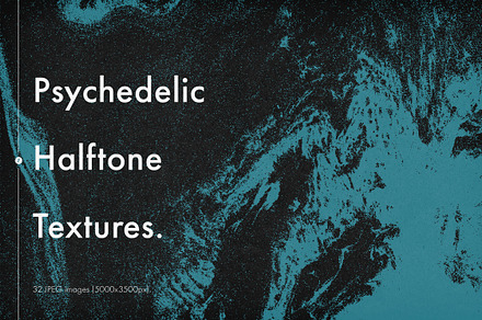 Psychedelic Halftone Textures