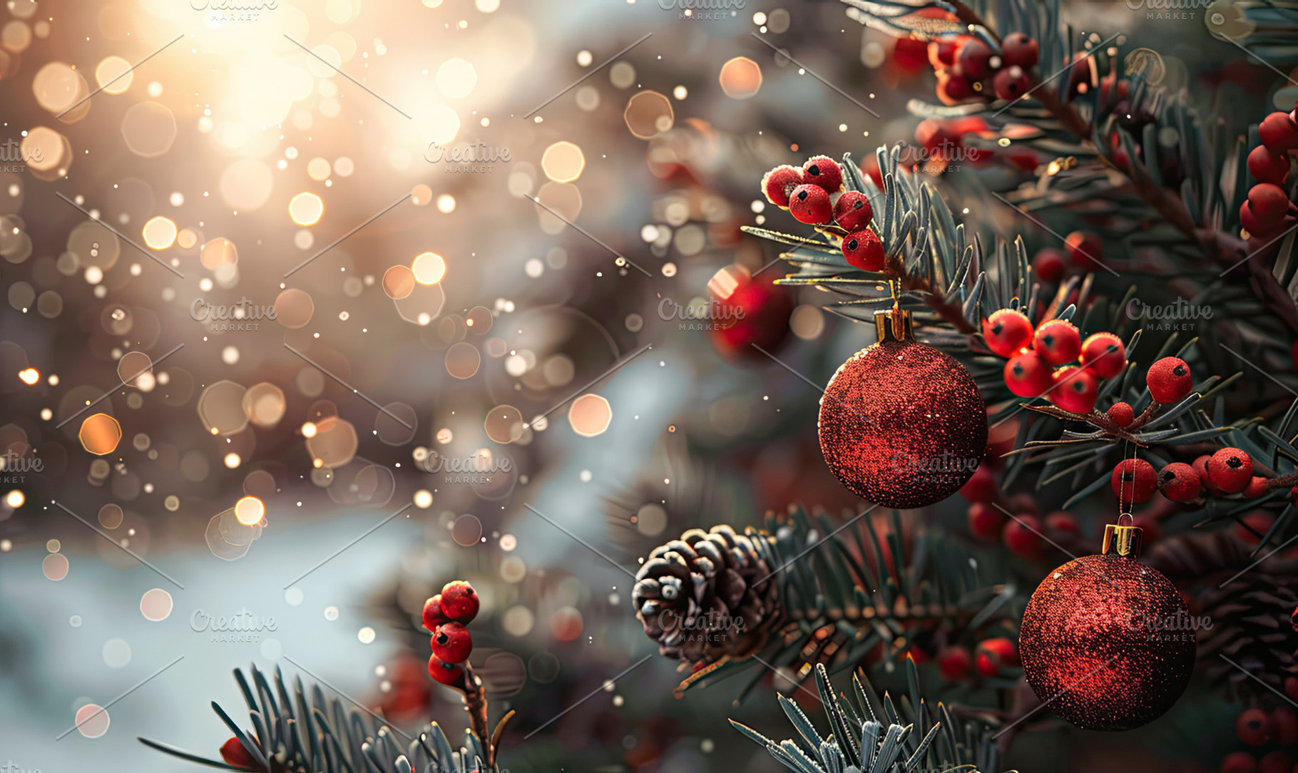 Holiday Christmas Background, Genera, a Photo by LOGOCREATIVE