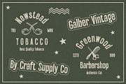 Galber Vintage, a Sans Serif Font by Craft Supply Co. (Thumbnail 3 of 8)