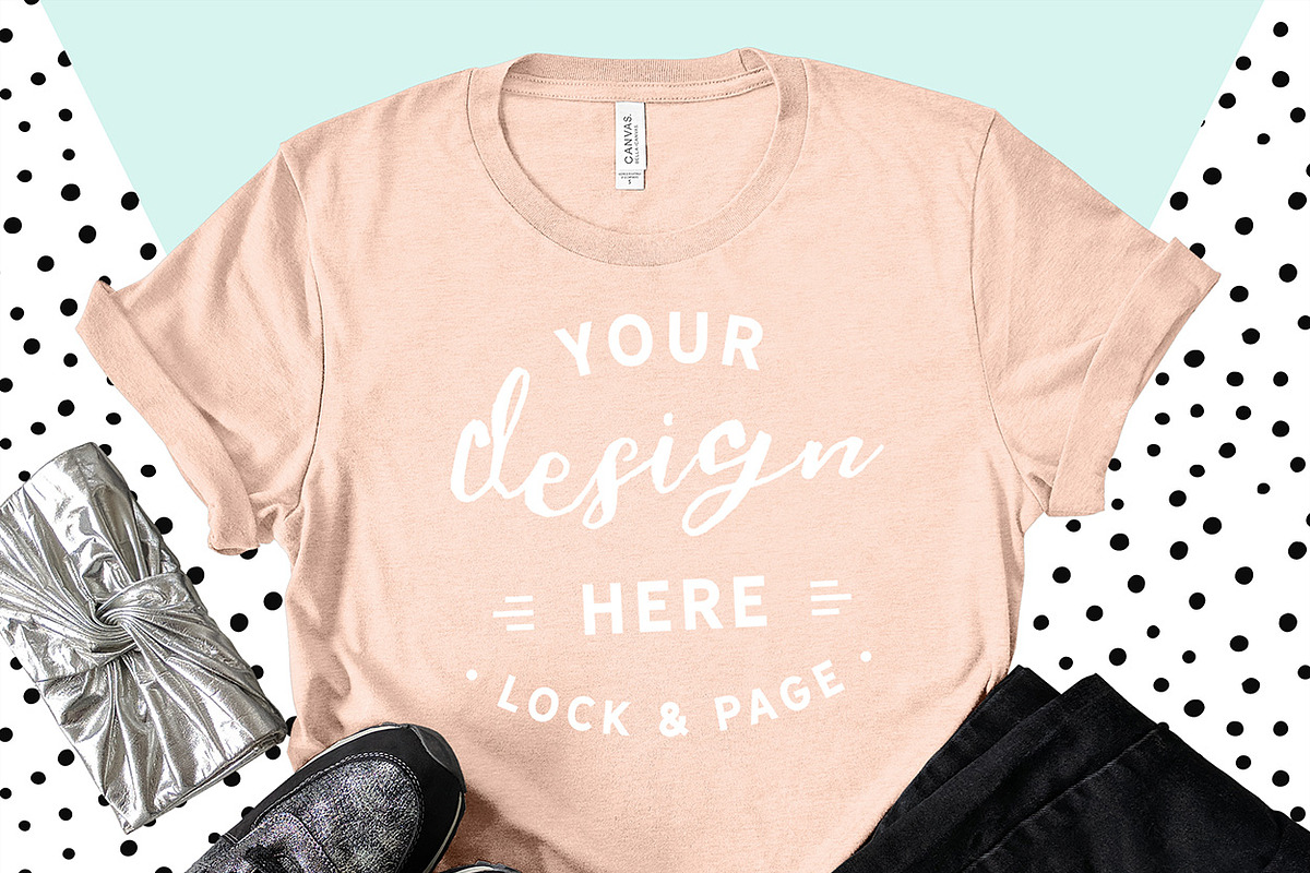 Bella Canvas 3001 Graphic Mockups, a Shirt Mockup by lock and page (Photo 6 of 65)