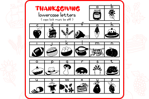 Thanksgiving Doodles - Dingbats Font