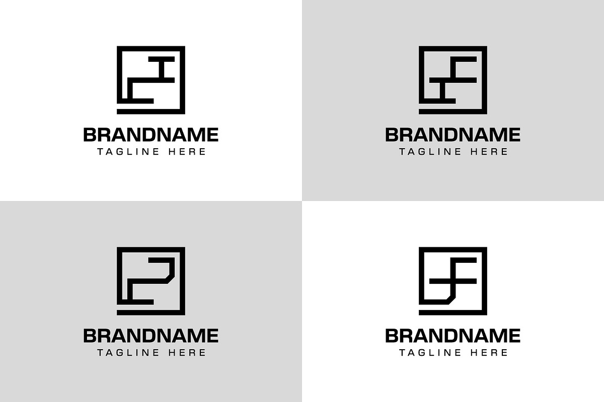 Letters CI IC CJ JC Monogram Logo, a Branding & Logo Template by Pray Art Design Studio