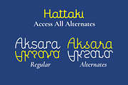 Hattaki - a Clean and Simple Font, a Script Font by Fontcastle (Thumbnail 4 of 8)