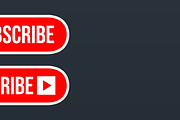YouTube Subscribe Button icon, a Graphic by Vaughn Studios (Thumbnail 3 of 6)