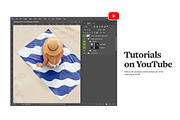 Beach Towel With Woman Mockup, a Product Mockup by rebrandy (Thumbnail 7 of 7)