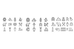Collection of unique web icons, an Object Illustration by ZinetroN
