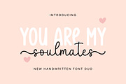 You Are My Soulmates Duo, a Handwritten Font by DN Creative (Thumbnail 1 of 8)