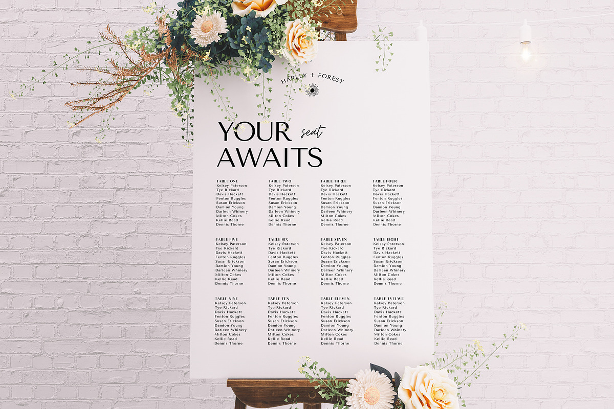 Modern Boho Wedding Bundle CANVA, an Invitation Template by StudioVonBraitenberg (Photo 4 of 13)