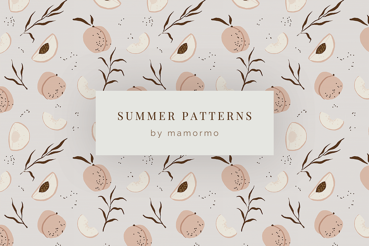 Summer patterns with vintage fruits, a Pattern Graphic by mamormo (Photo 5 of 5)