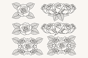 Rose Flower Line Art Illustration, a Decorative Illustration by Kusumaillustration (Thumbnail 6 of 11)