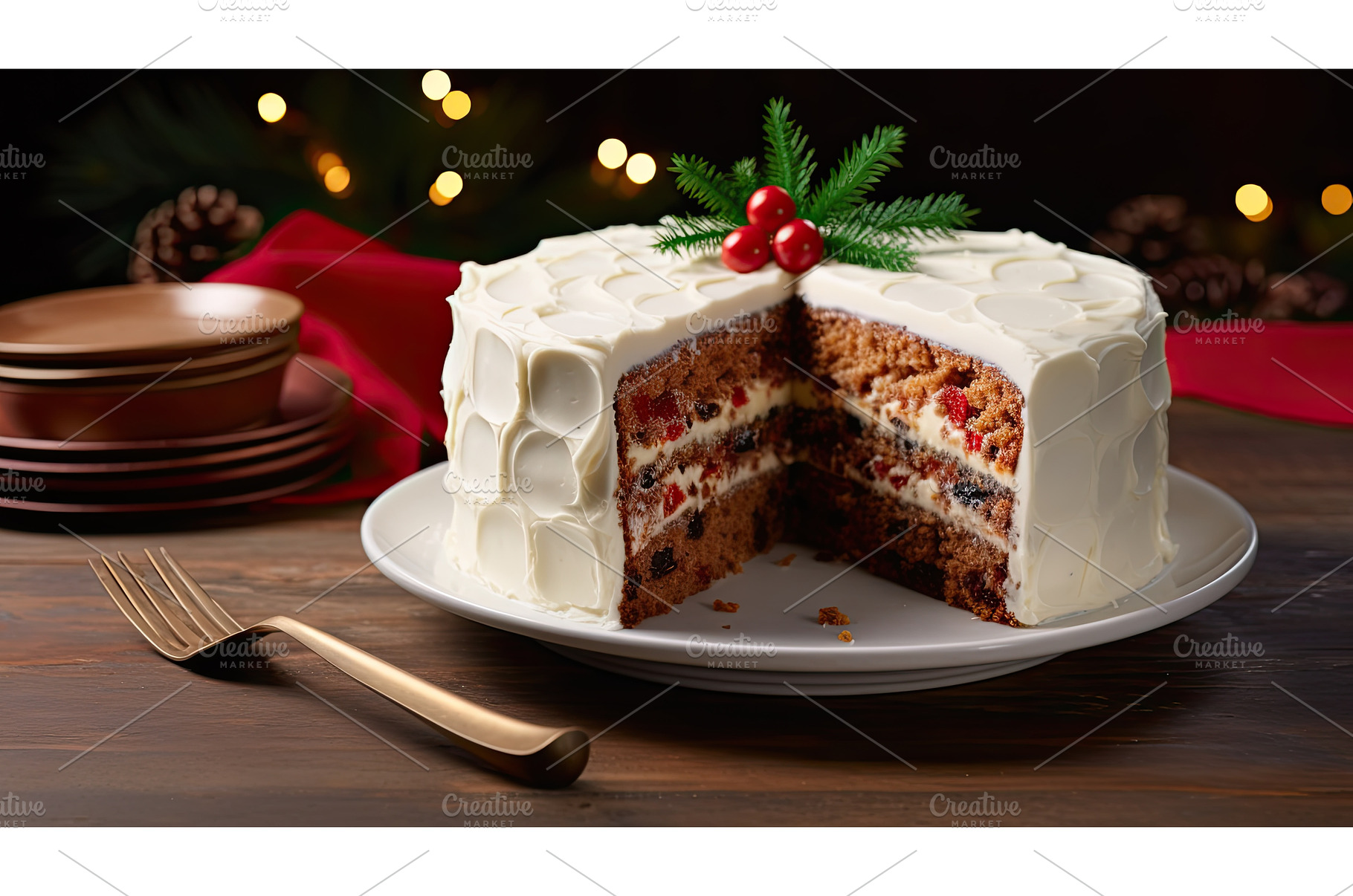 recipe holiday fruitcake ai, a Holiday Photo by pikepicture