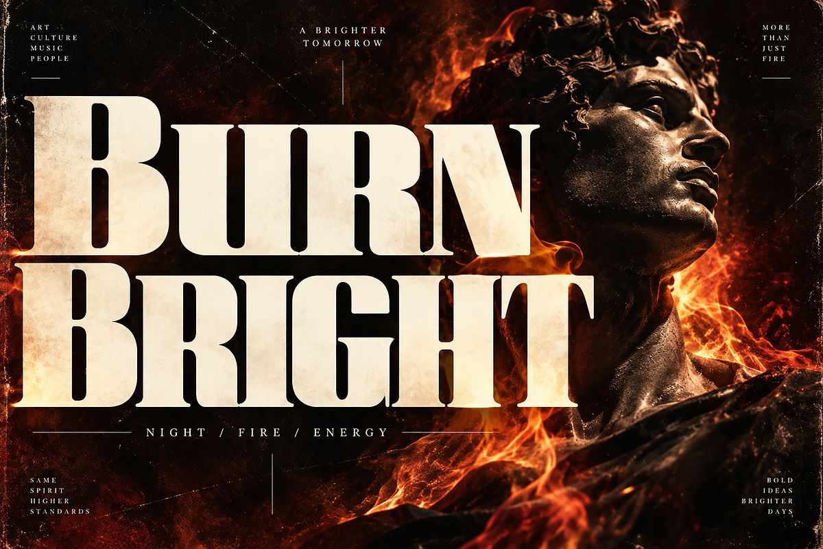 Humble Flame, a Serif Font by Wow Magic (Photo 5 of 5)