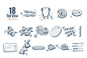 Barbecue hand drawn illustration set, a Food Illustration by Alfazet Chronicles (Thumbnail 5 of 8)