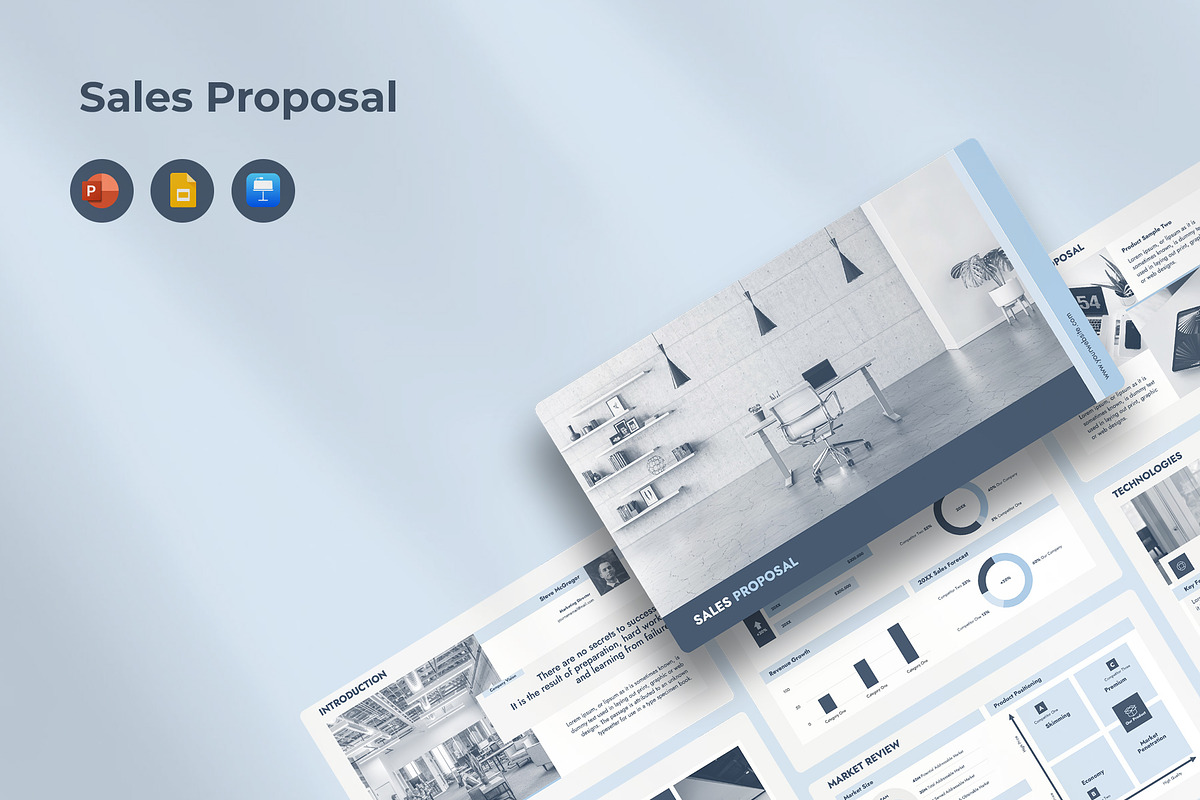 Sales Proposal Presentation Template, a Presentation Template by JetzTemplates (Photo 1 of 4)