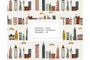 New York City Landscape Taxi pattern, a Pattern Graphic by Milatoo (Thumbnail 2 of 3)