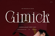 Gimick Ligature Serif Font, a Serif Font by Graphicxell (Thumbnail 1 of 8)