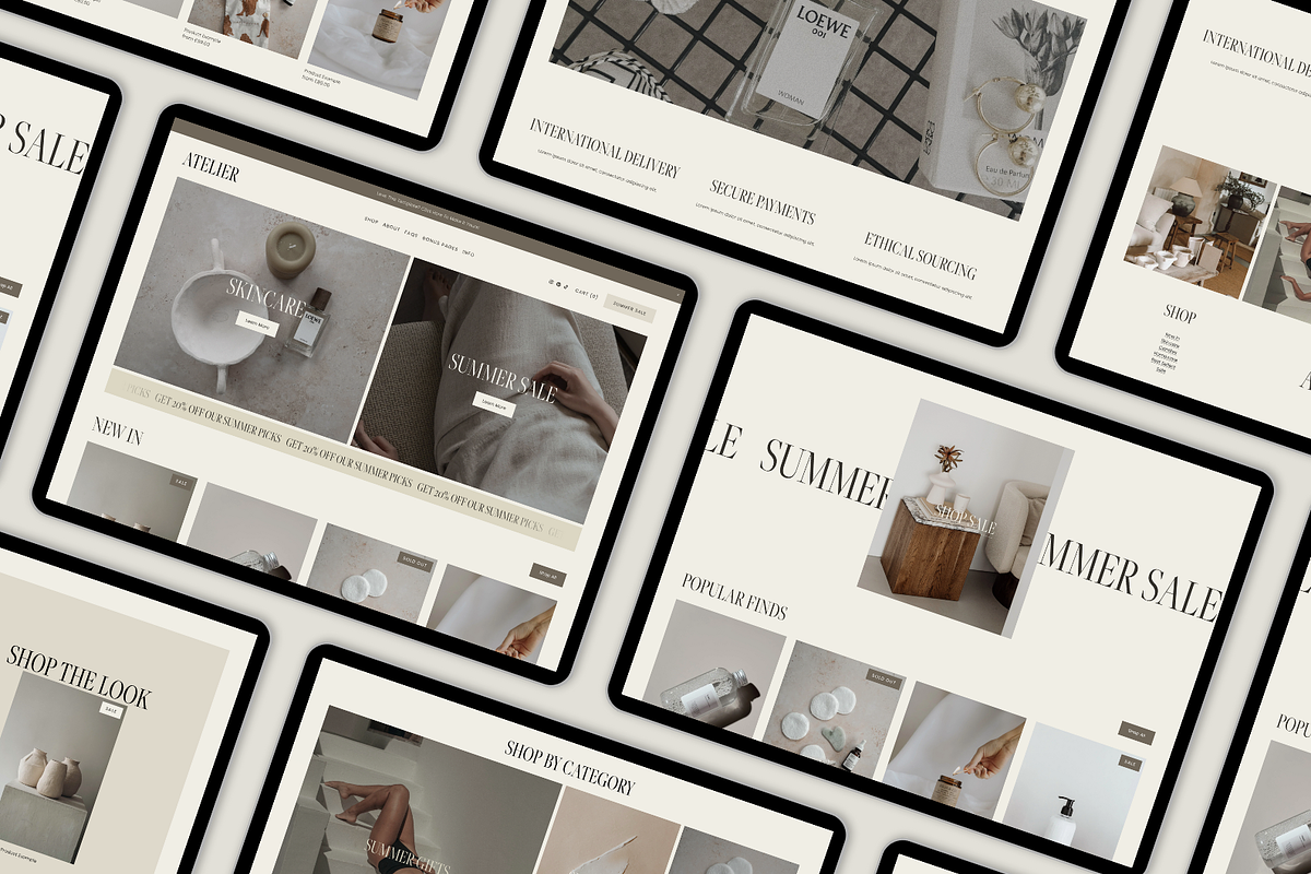 Squarespace Website Template Atelier, a Squarespace Template by Candor Templates (Photo 7 of 14)