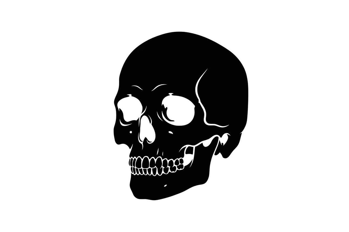 50 Skull Head Silhouette Vector Bund, an Illustration by Creativeshirt (Photo 43 of 51)