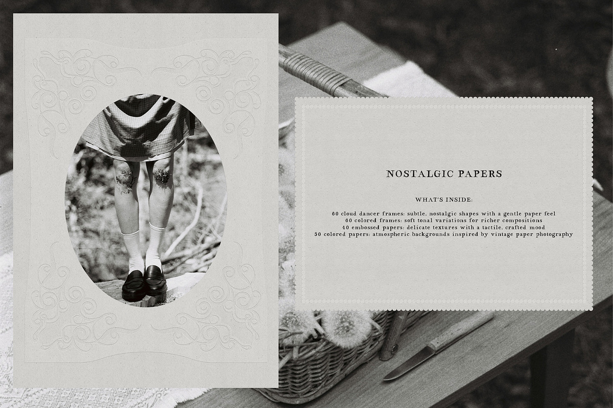 Nostalgic papers & frames, a Texture Graphic by Purple (Photo 3 of 20)