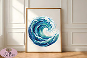 Ocean Wave Splash PNG, an Illustration by Daily.Designs (Thumbnail 5 of 5)